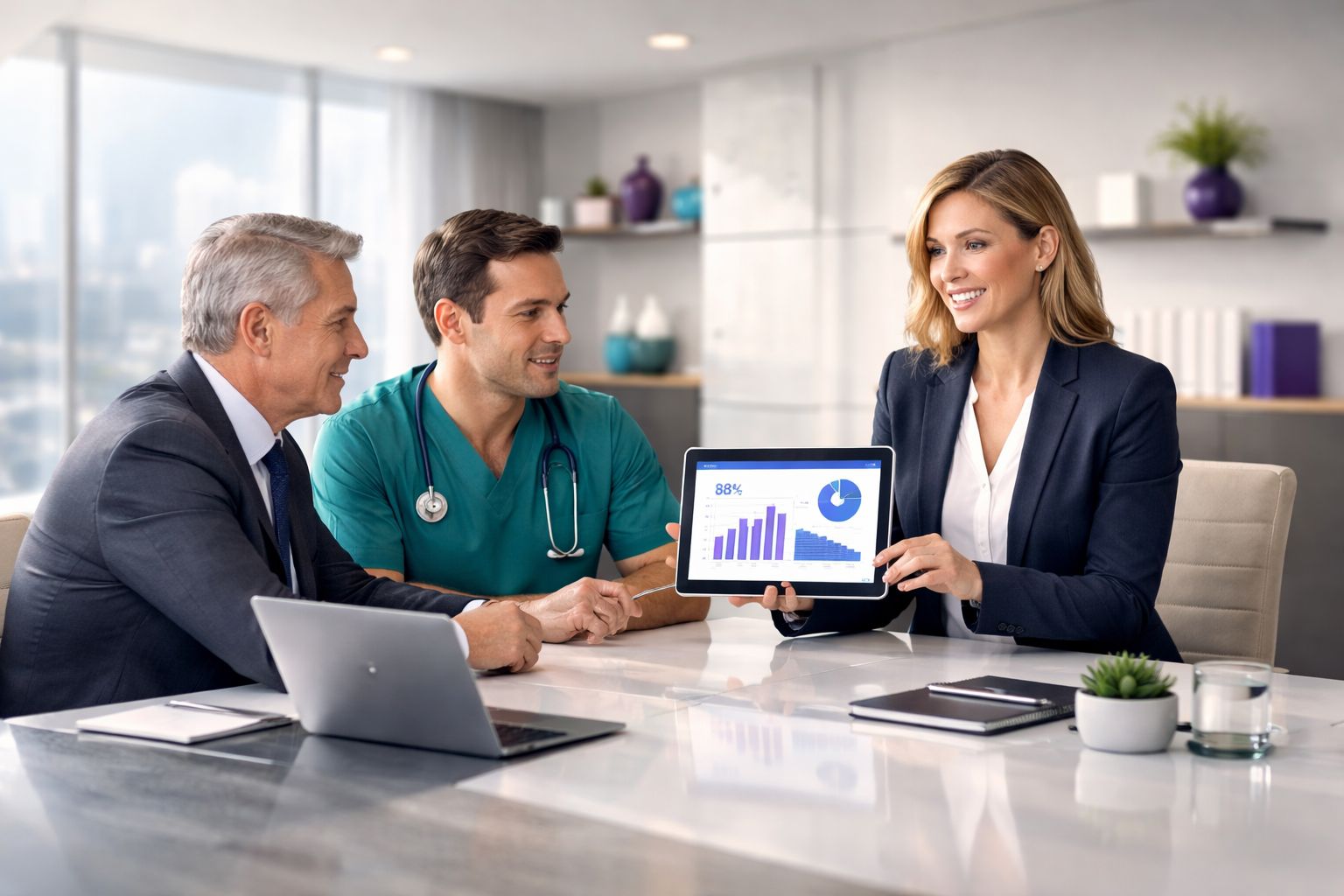 Equipo de Nexaval Salud analizando datos operativos