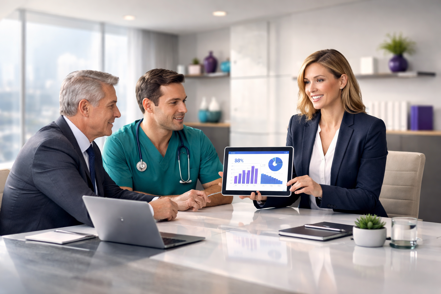 Equipo de Nexaval Salud analizando datos operativos